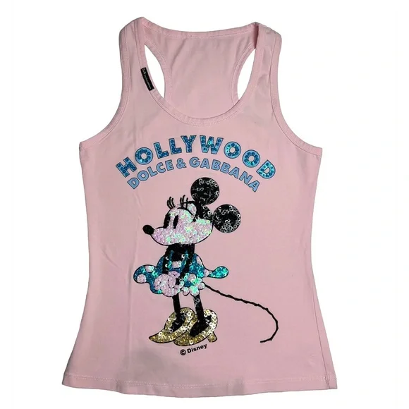 DOLCE&GABBANA　Mickey Mouse　スパンコールタンクトップ DOLCE&GABBANA Mickey Mouse スパンコールタンクトップ トップス